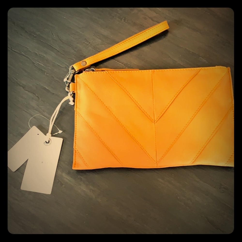 Lucky Brand Leather Wristlet NWT